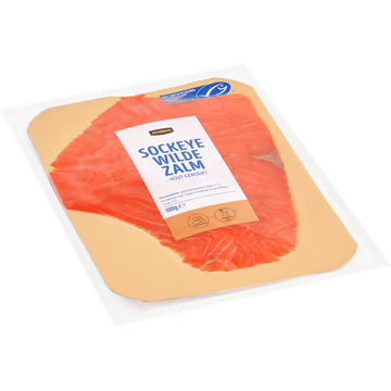 Jumbo Sockeye Wilde Zalm Hout Gerookt 100 g