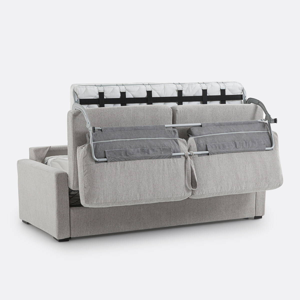 LA REDOUTE INTERIEURS<br>Sofá-cama em tecido texturizado salpicado, espuma HR premium, Timor