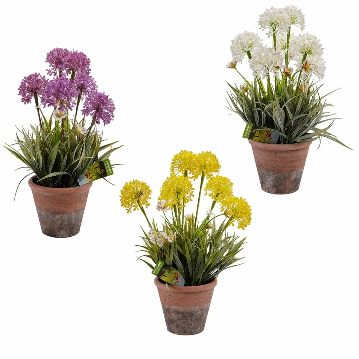 Ibergarden Plante décorative Liège/Céramique 24 x 43 cm (8 Unités)
