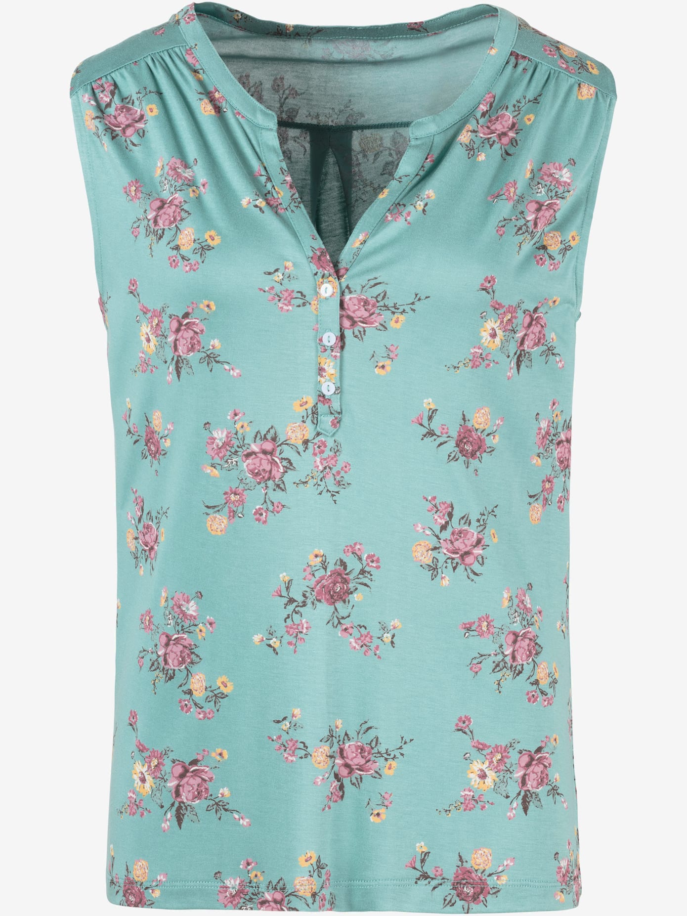 Débardeur lot de 2 : imprimé floral et uni