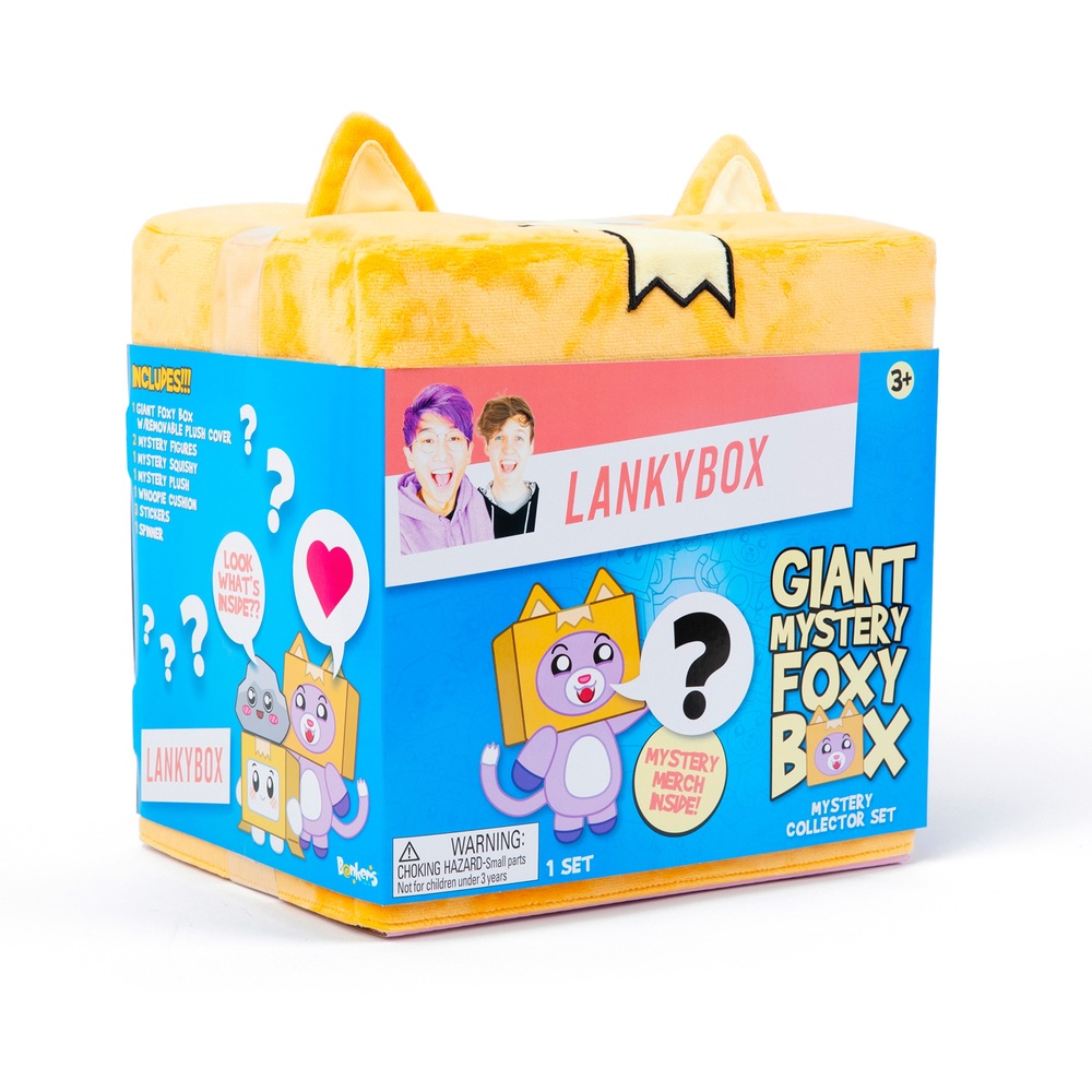 Lankybox Riesen-Überraschungsbox mit Fuchs-Plüschtier-Set