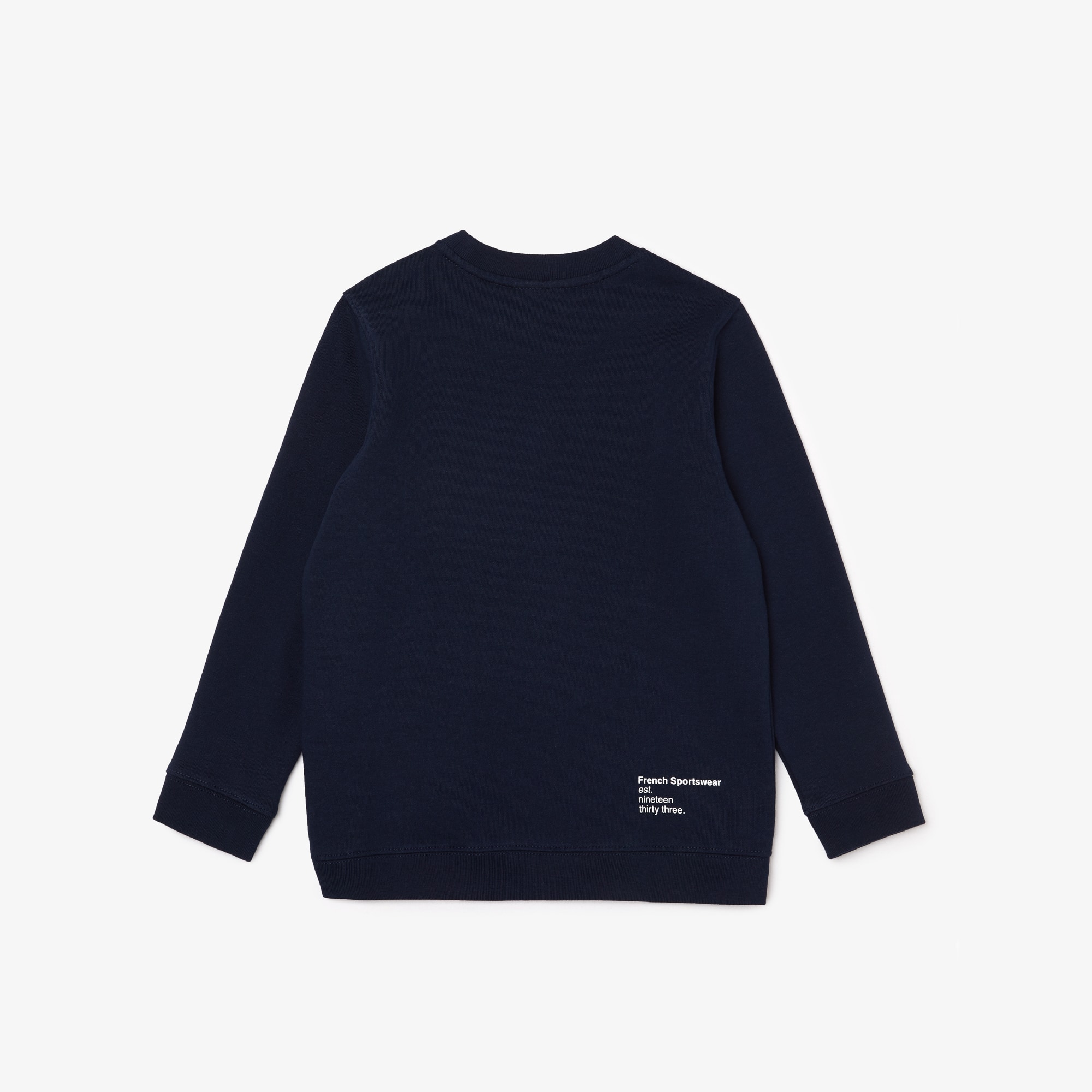 Sweatshirt garçon Lacoste à col rond finitions bord-côtes Pullovers & Sweatshirts - Bleu - Lacoste - Garçon