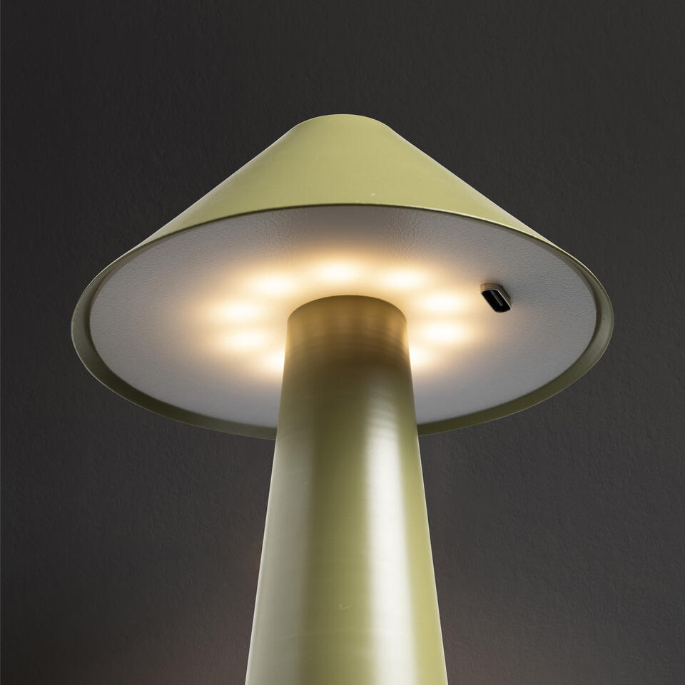 Tafellamp USB Cleo Groen