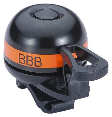 Sonnette BBB EasyFit Deluxe Noir/Orange