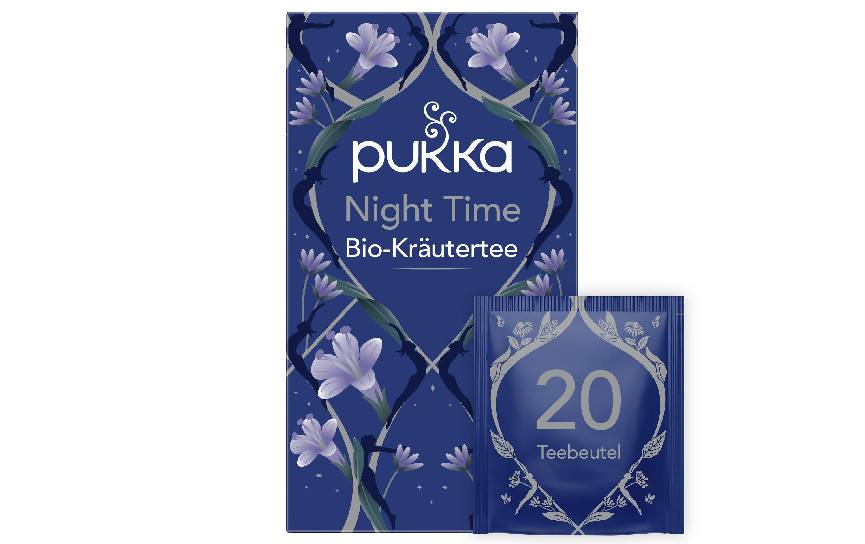 Teebeutel Night Time 20 StückBiologisch zertifizierte Teemischung für eine gute Nacht
