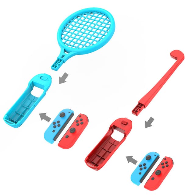 Nintendo Switch tilbehør til sportsspil 12 dele MultiColor