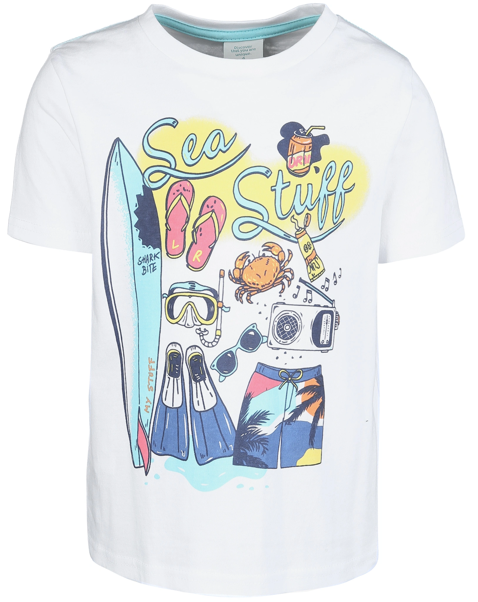 T-Shirt SEA STUFF in weiß
