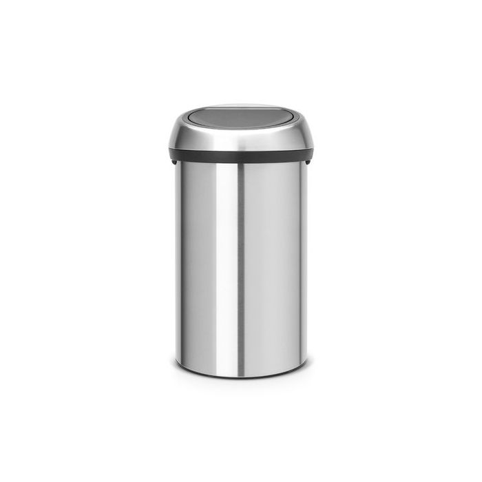 Brabantia stijlvolle Afvalbak Vepa Bins Afvalbak Touch Bin 60 Liter Mat Rvs (VB107962)