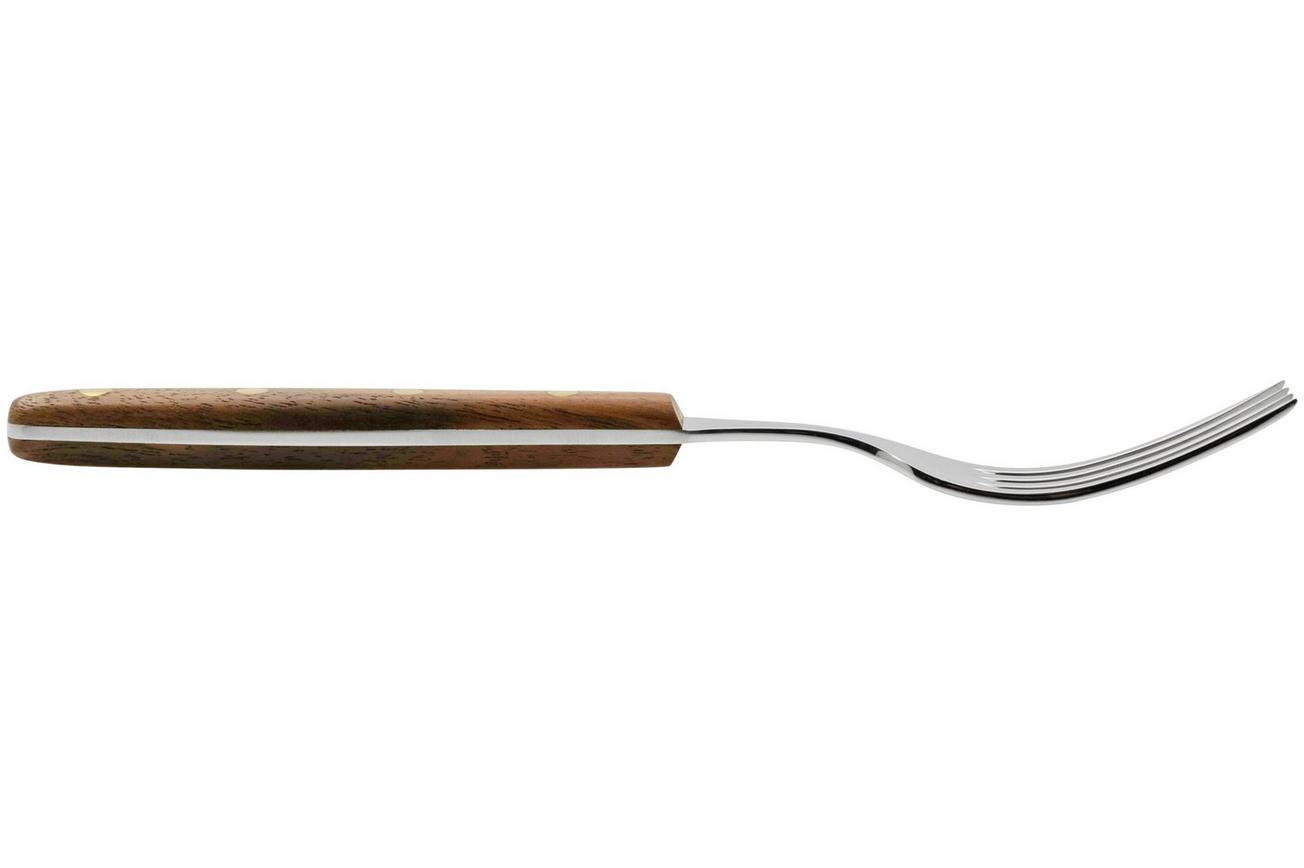 Robert Herder Fork Slim 2407000180000, 18/10 roestvast staal, walnoothout, tafelvork