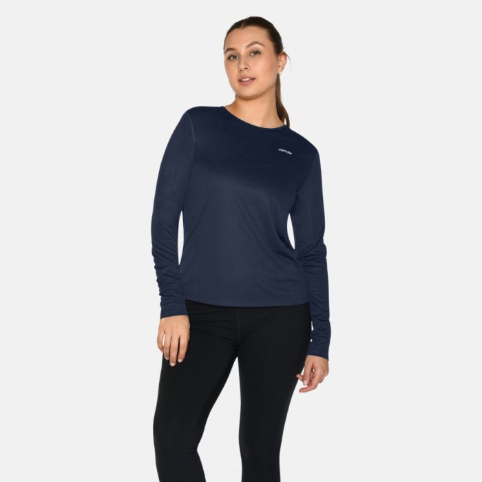 Zebdia Dame Mellemlag Sports LS Tee Blå