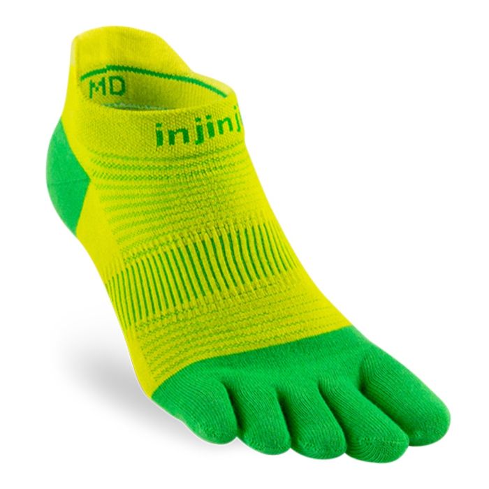 Injinji Unisex Strømper Run Light Weight No-show Grøn