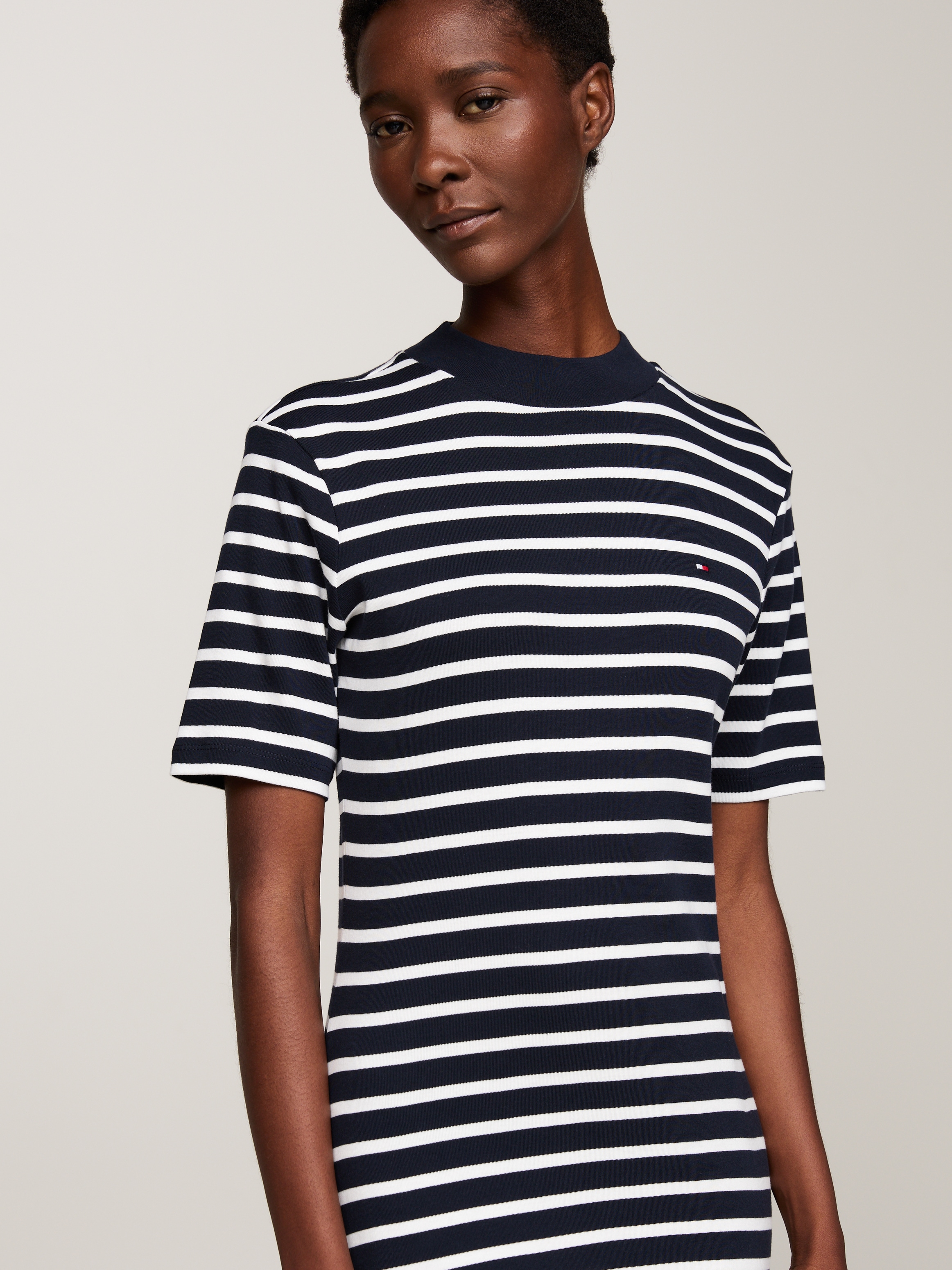 Tommy Hilfiger Shirtkleid »SLIM CODY MOCK-NK DRESS« mit Mock-neck