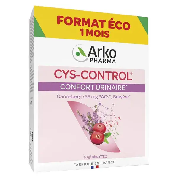 Arkopharma Cys-Control Confort Urinaire Canneberge 60 gélules