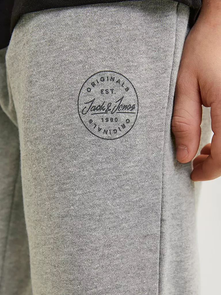 JACK & JONES Jungen Jogginghose JJIGORDON grau