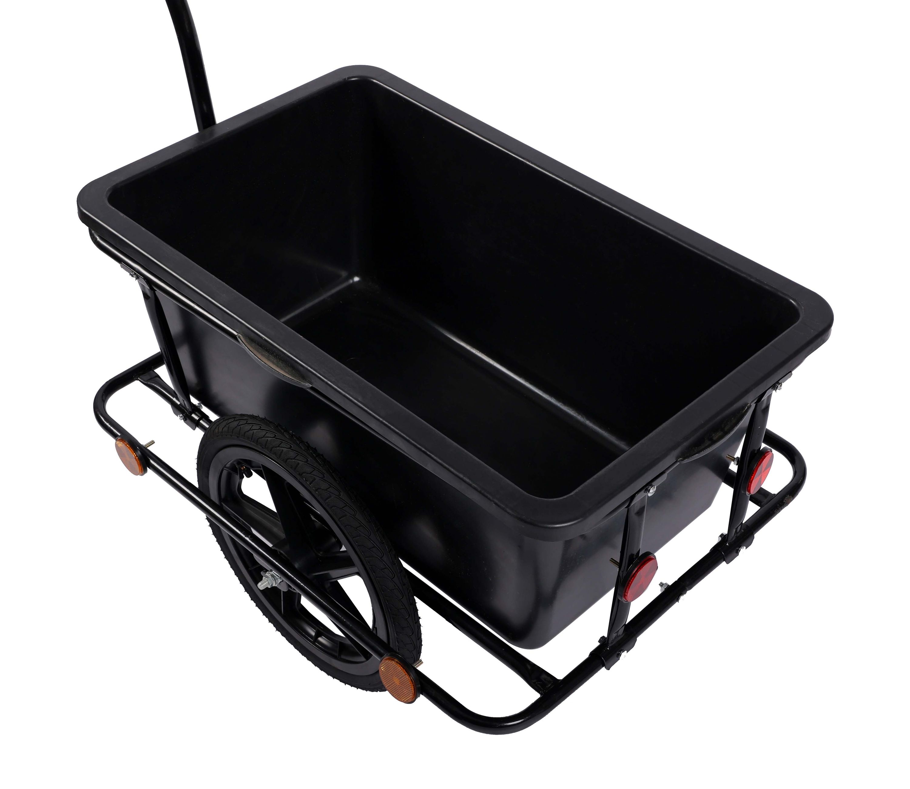 Veloanhänger mit Box schwarz