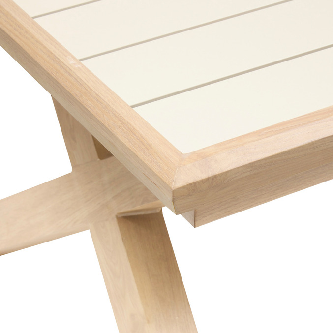 Ensemble table de jardin extensible AXIOME + 12 fauteuils ESSENTIA Argile