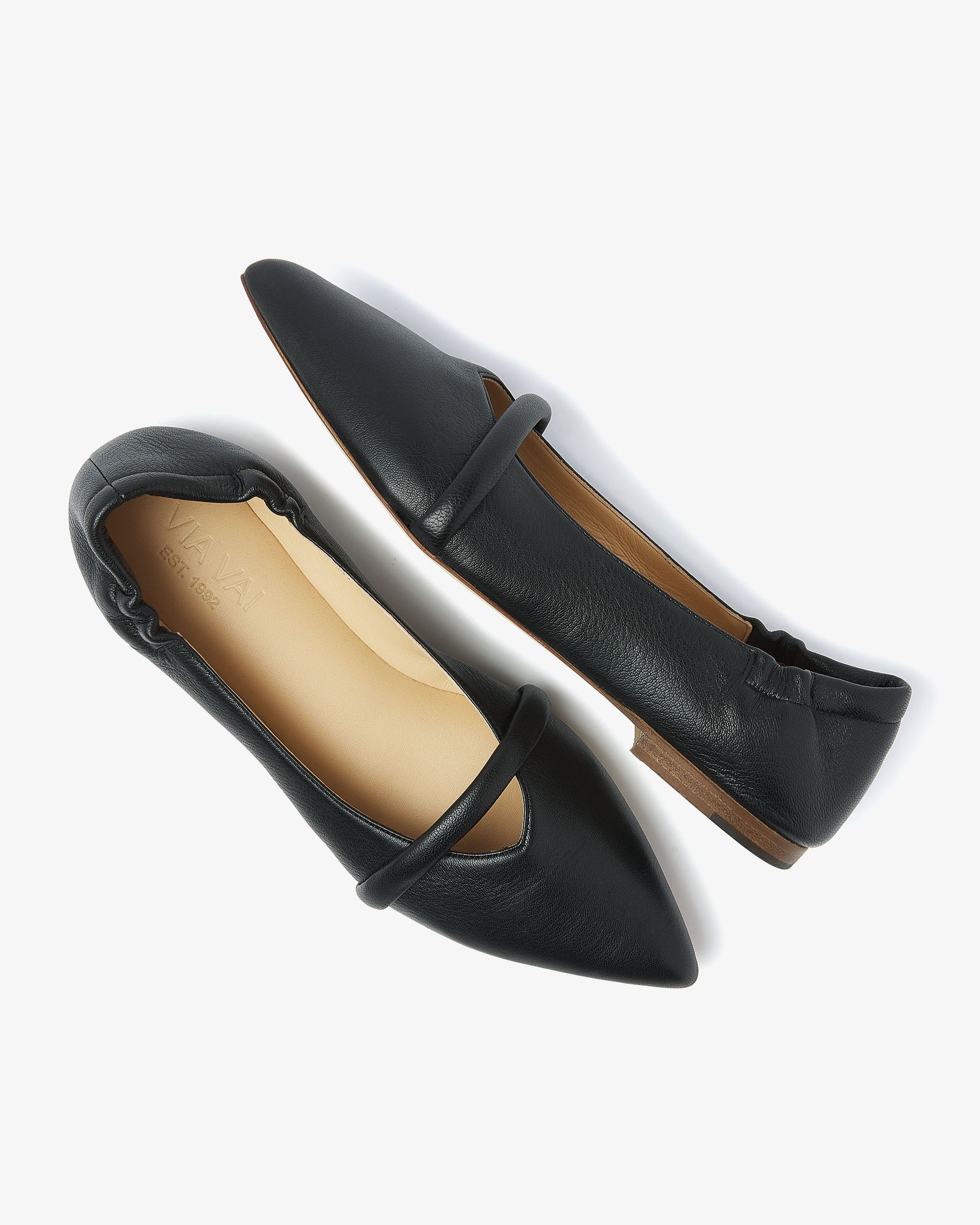 VIA VAI zwarte dames loafers Lola Rose
