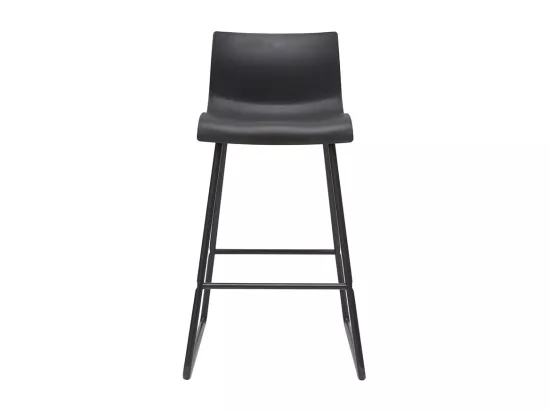 Tabourets de bar design noir 65 cm (lot de 2) ONA