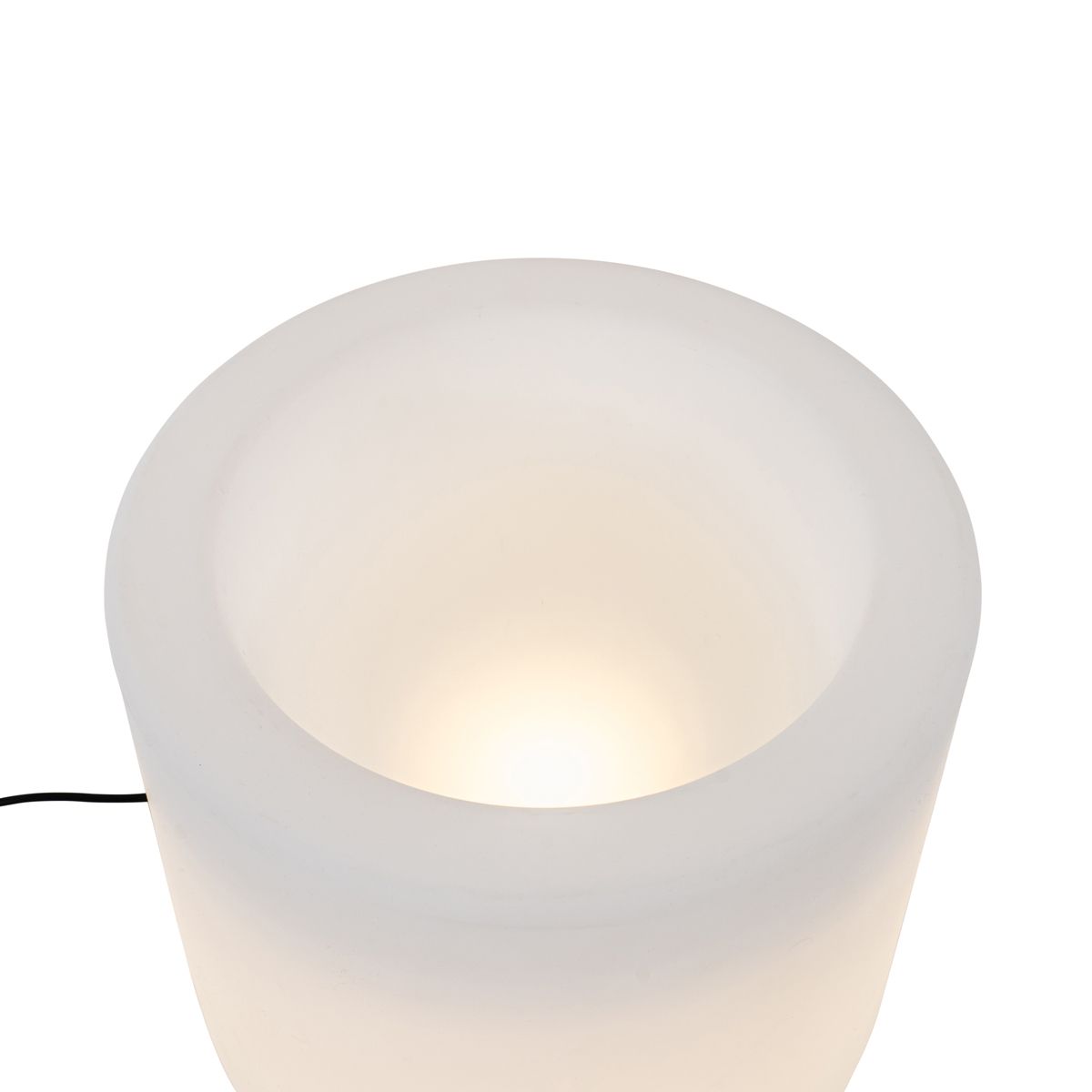 Buiten vloerlamp bloempot wit IP44 - Flowerpot