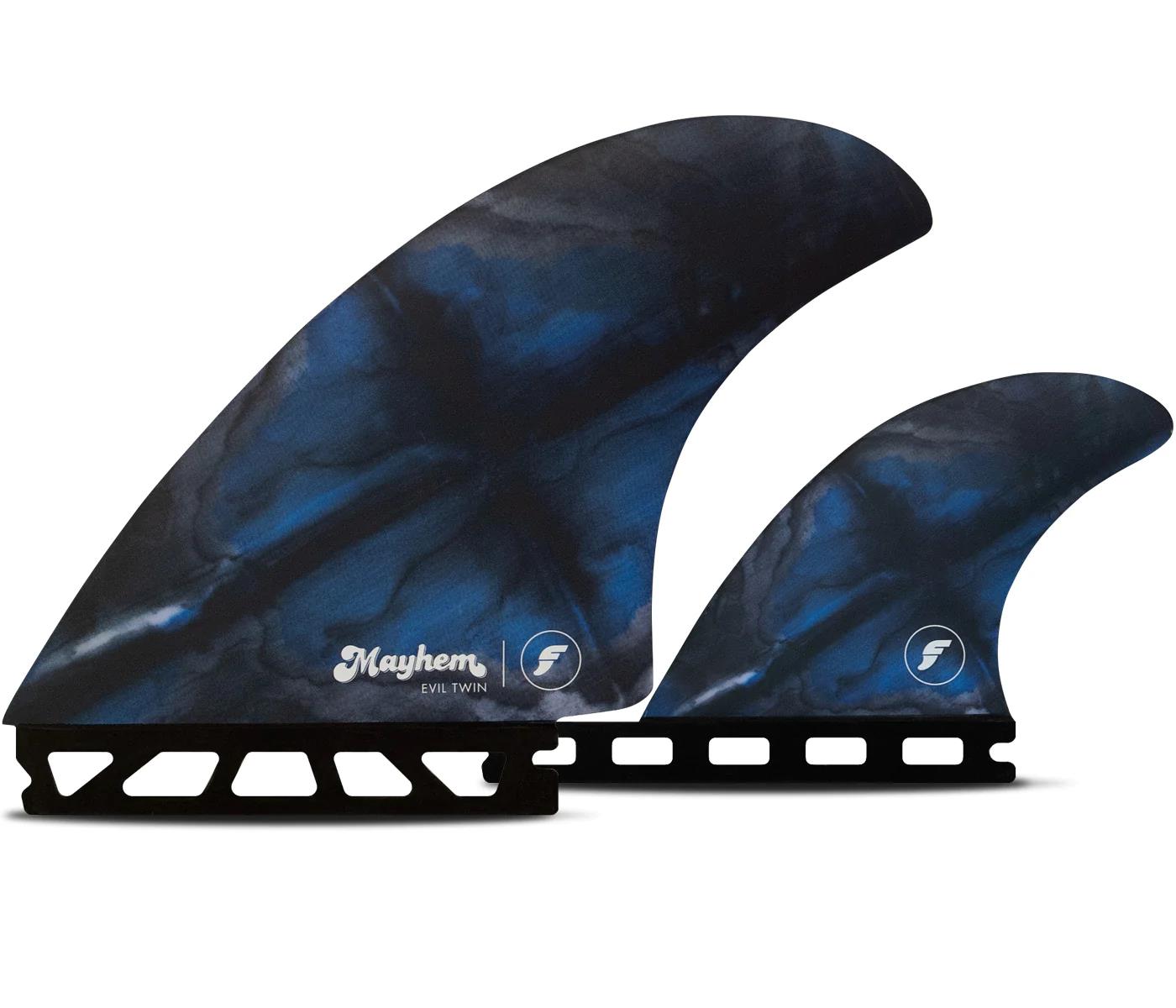 Futures Mayhem Evil Honeycomb - Blue / Black - Twin   mini trailer - L