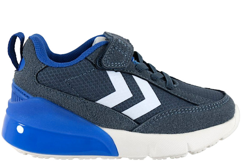 HUMMEL DAYLIGHT JR SKO I BLÅ TEKSTIL MED LYS