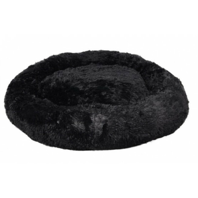 Coussin doux rond Krems Flamingo Noir pour chien