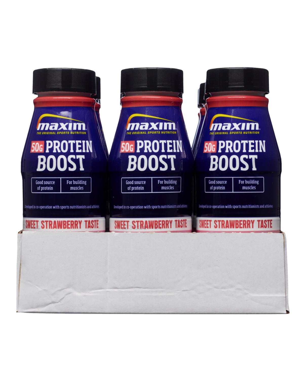 Maxim 50g Protein Boost Sweet Strawberry 12x480ml