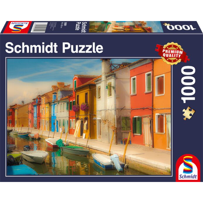 Puzzle : 1000 pièces - Maisons colorées sur l'île de Burano