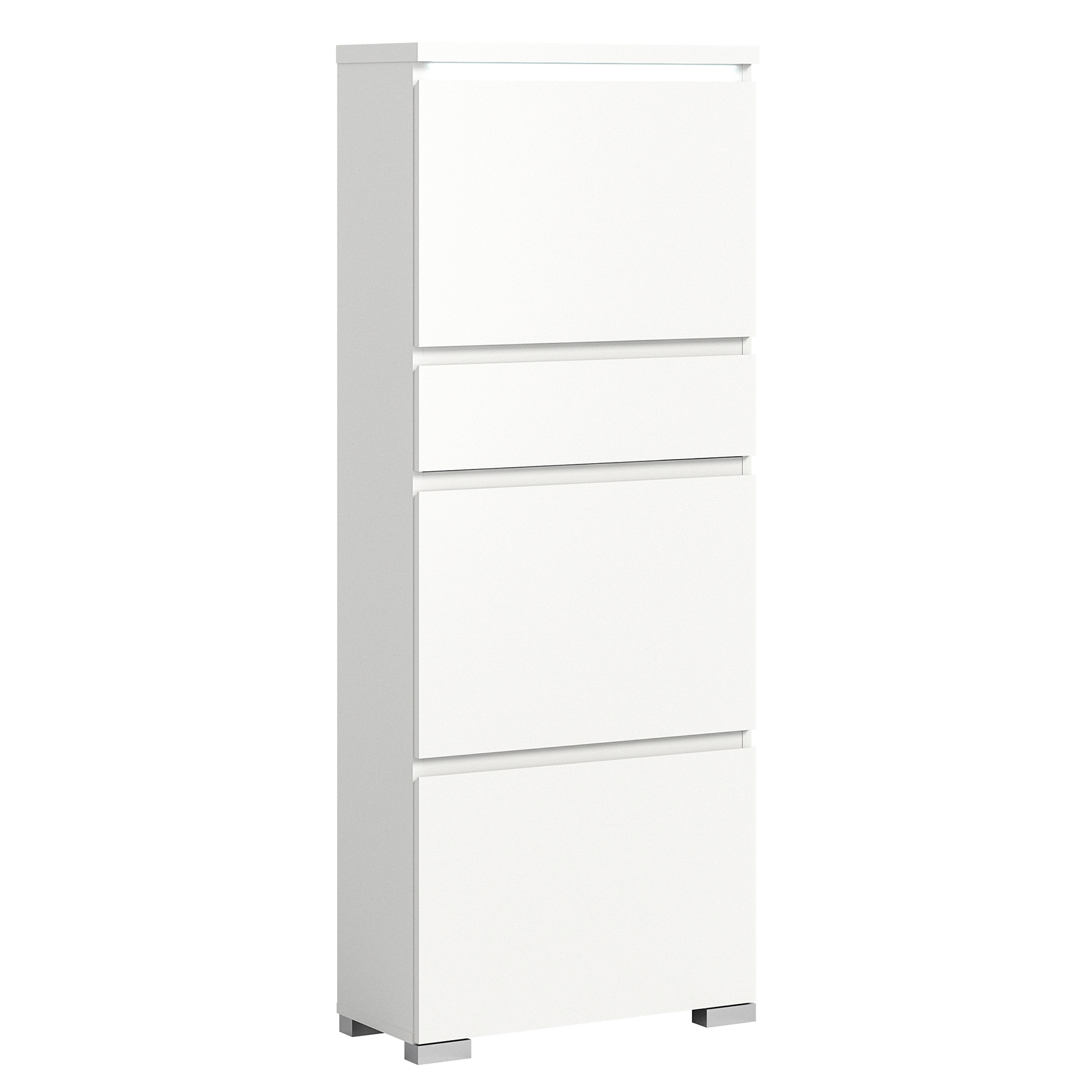 Schuhschrank SHOELOVE - weiß - 151 cm hoch