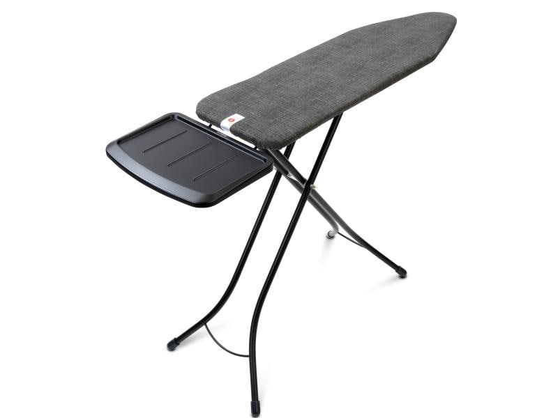 Brabantia Bügeltisch mit Dampfstationsablage Denim Black Bügelbrett B, 124 cm x 38 cm