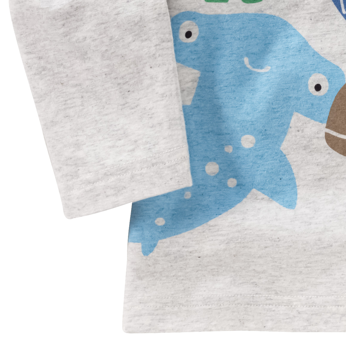 Topomini Baby Langarmshirt mit Tier-Print hellbeige