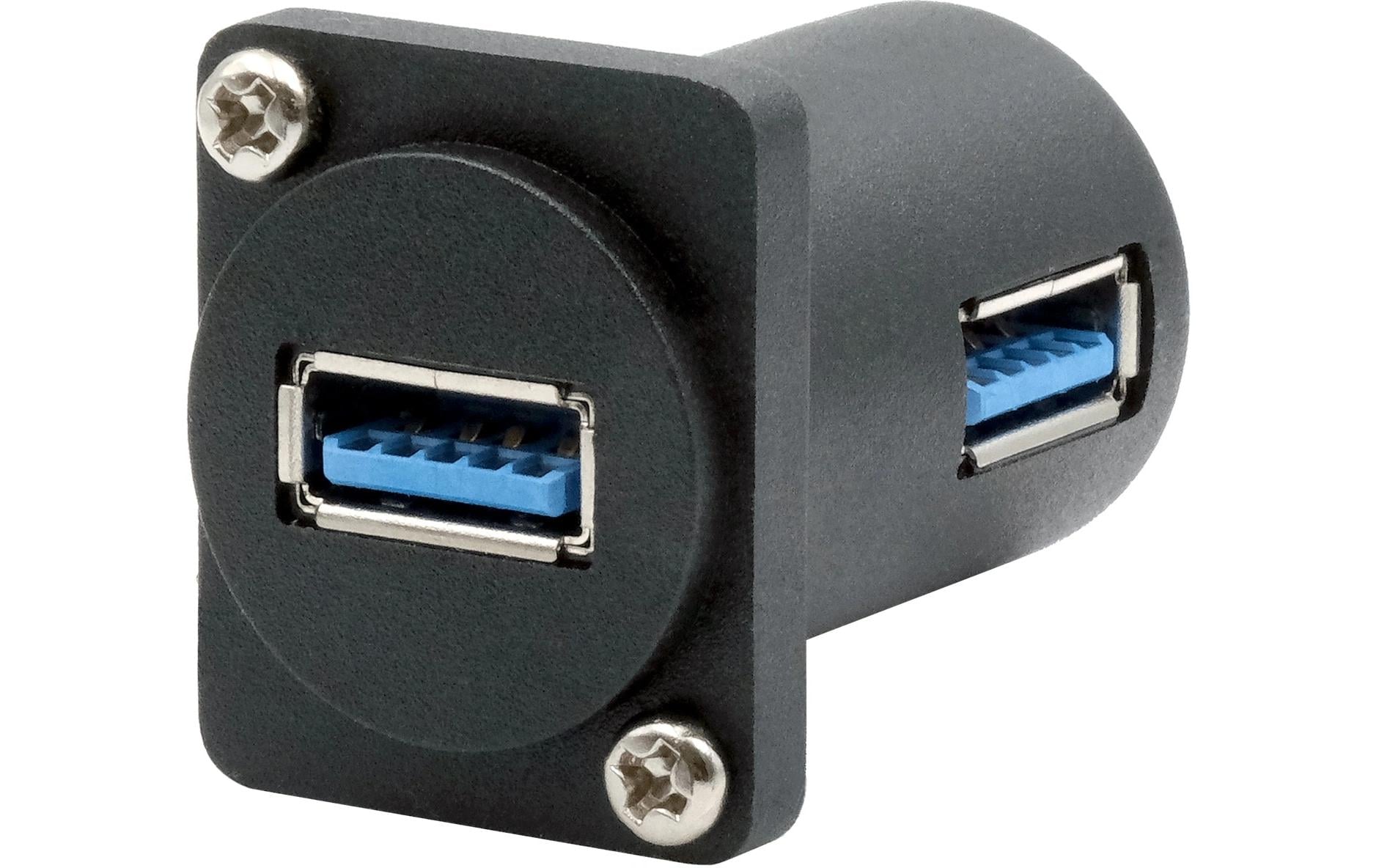 USB 3.1 Adapter D-Typ USB-A Buchse - USB-A BuchseD-Typ Adapter USB-A Buchse zu Buchse 90°, USB 3.2 Gen 1