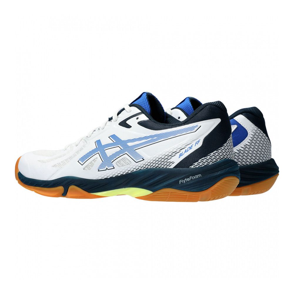Asics BLADE FF - Chaussures handball Homme white/illusion blue