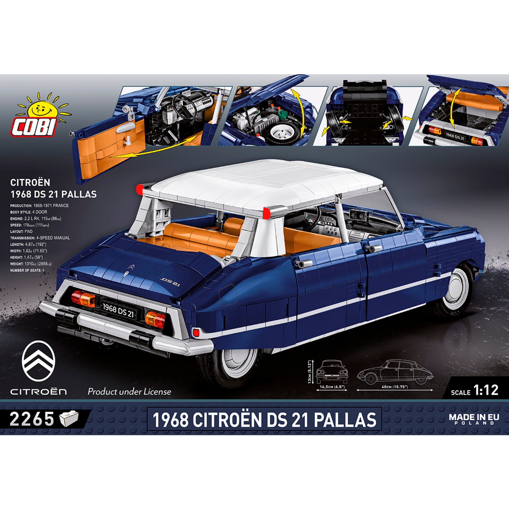 COBI Konstruktionsspielzeug Citroen DS 21 Pallas 1968