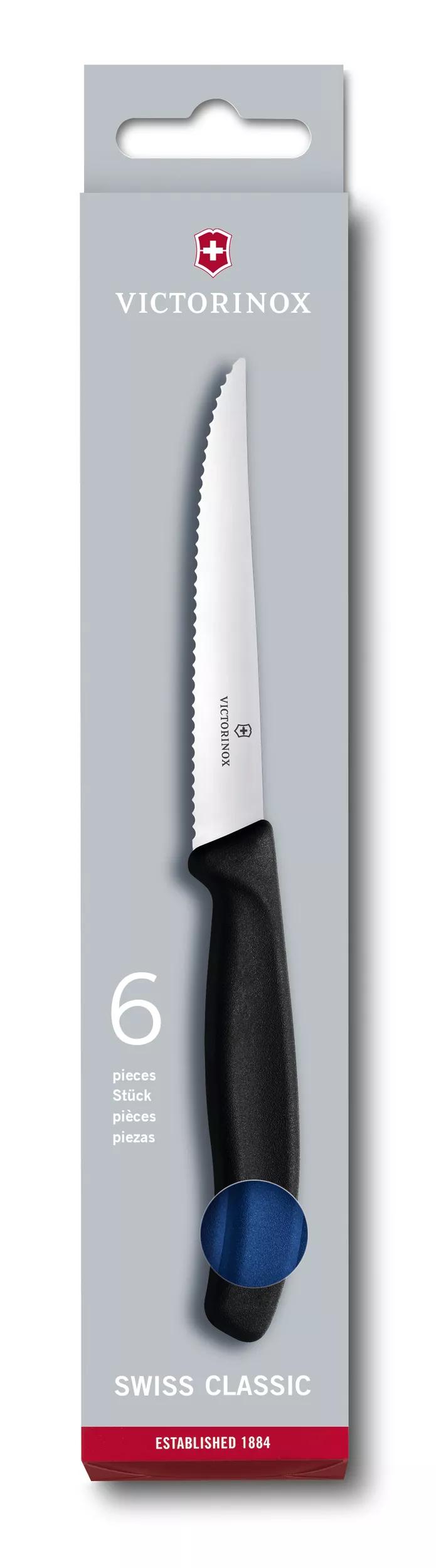 Swiss Classic Steakmesser-Set, 6-teilig-blau