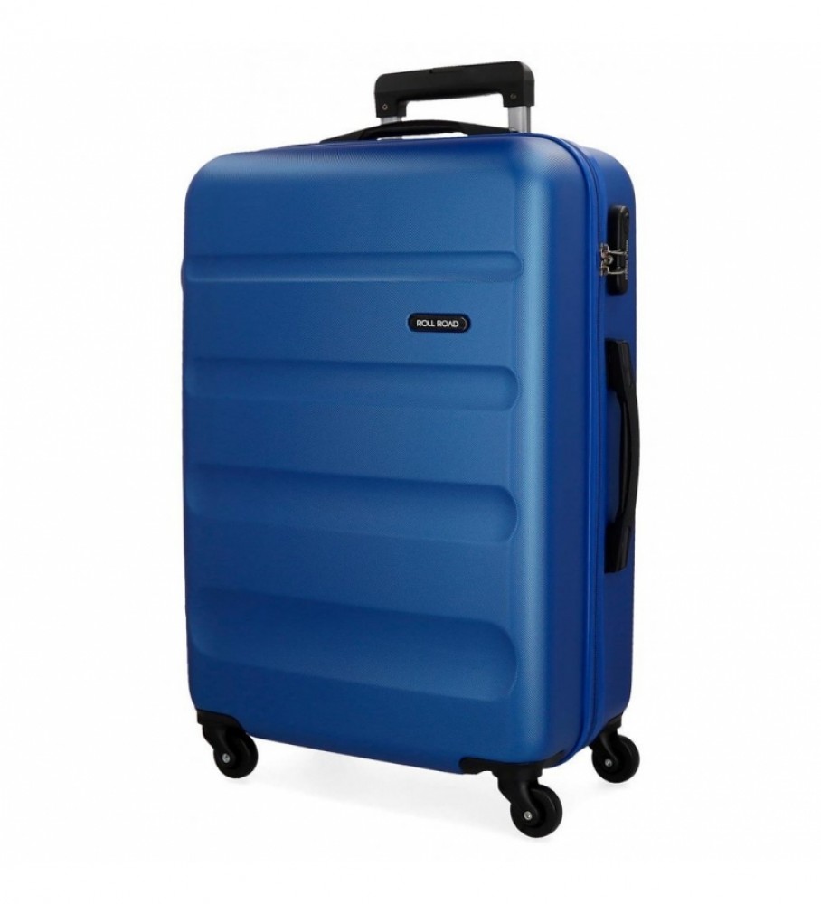 Mala rígida grande Roll Road Flex Blue
