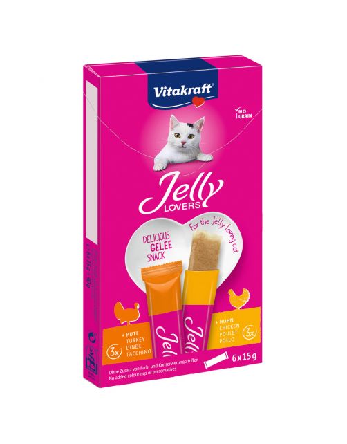 Vitakraft Jelly Lovers Mp 6x15 g - Kattensnack