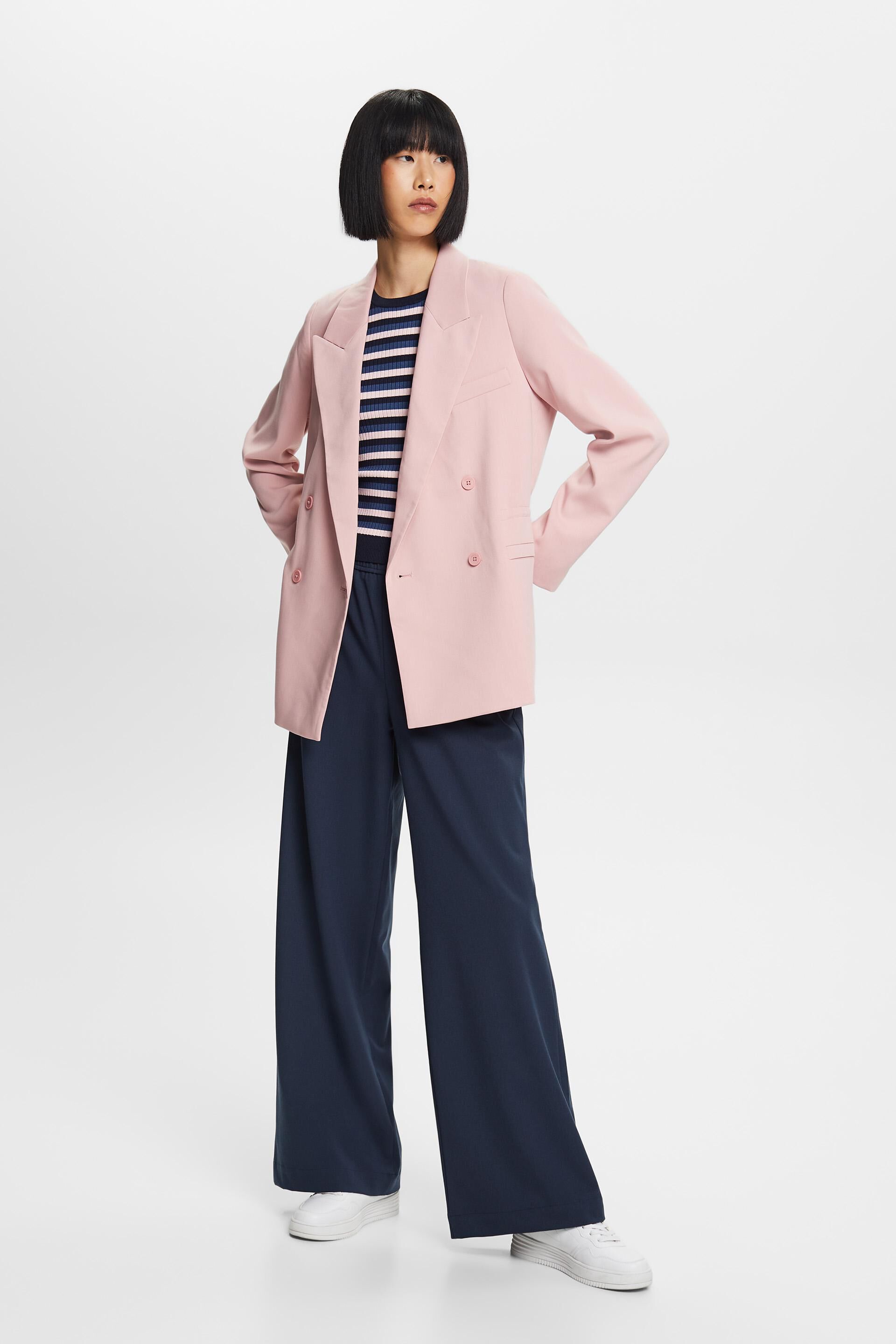 Veste de tailleur à boutonnage croisé oversize