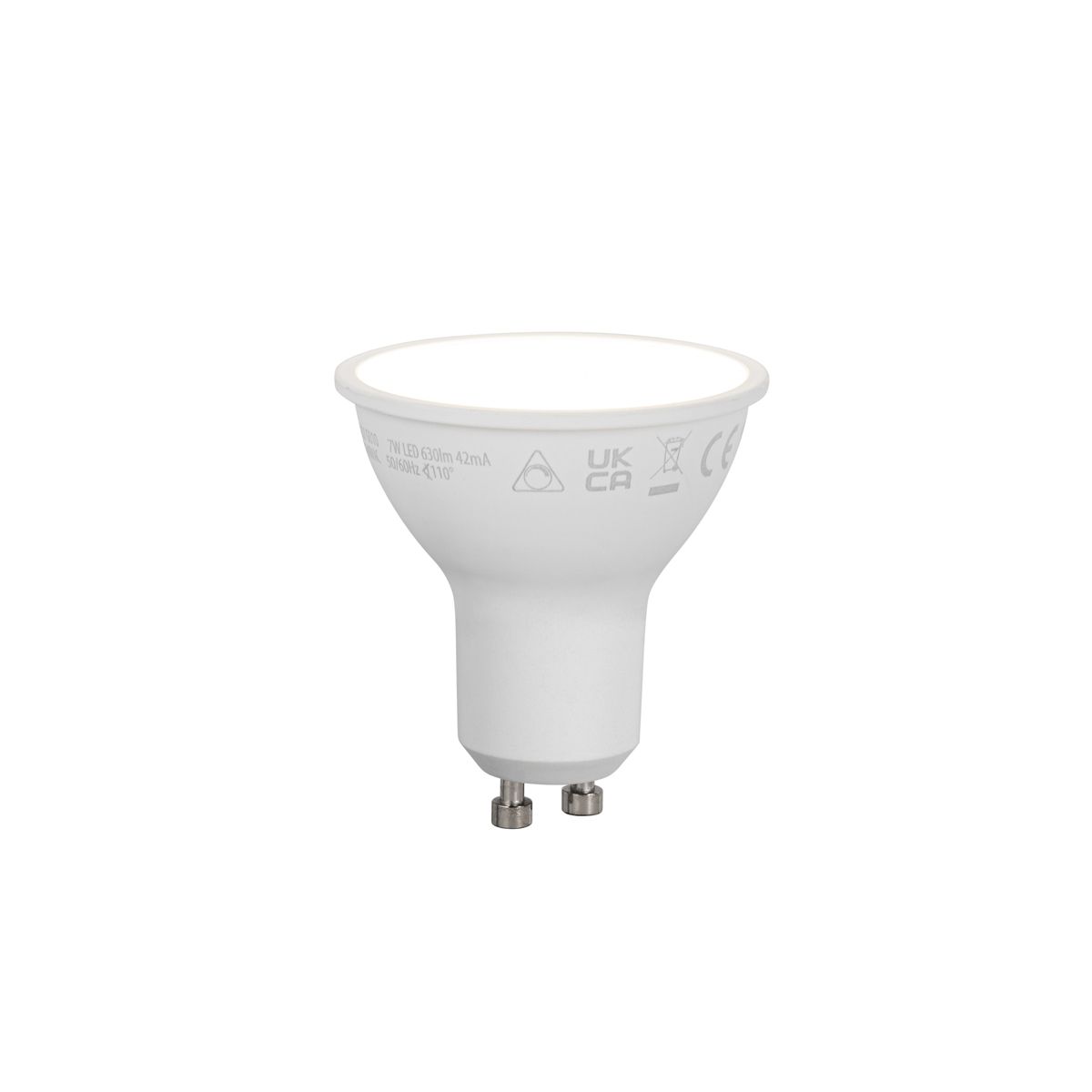 Set van 5 Smart GU10 50mm dimbare LED lampen opaal 7W 630 lm 4000K