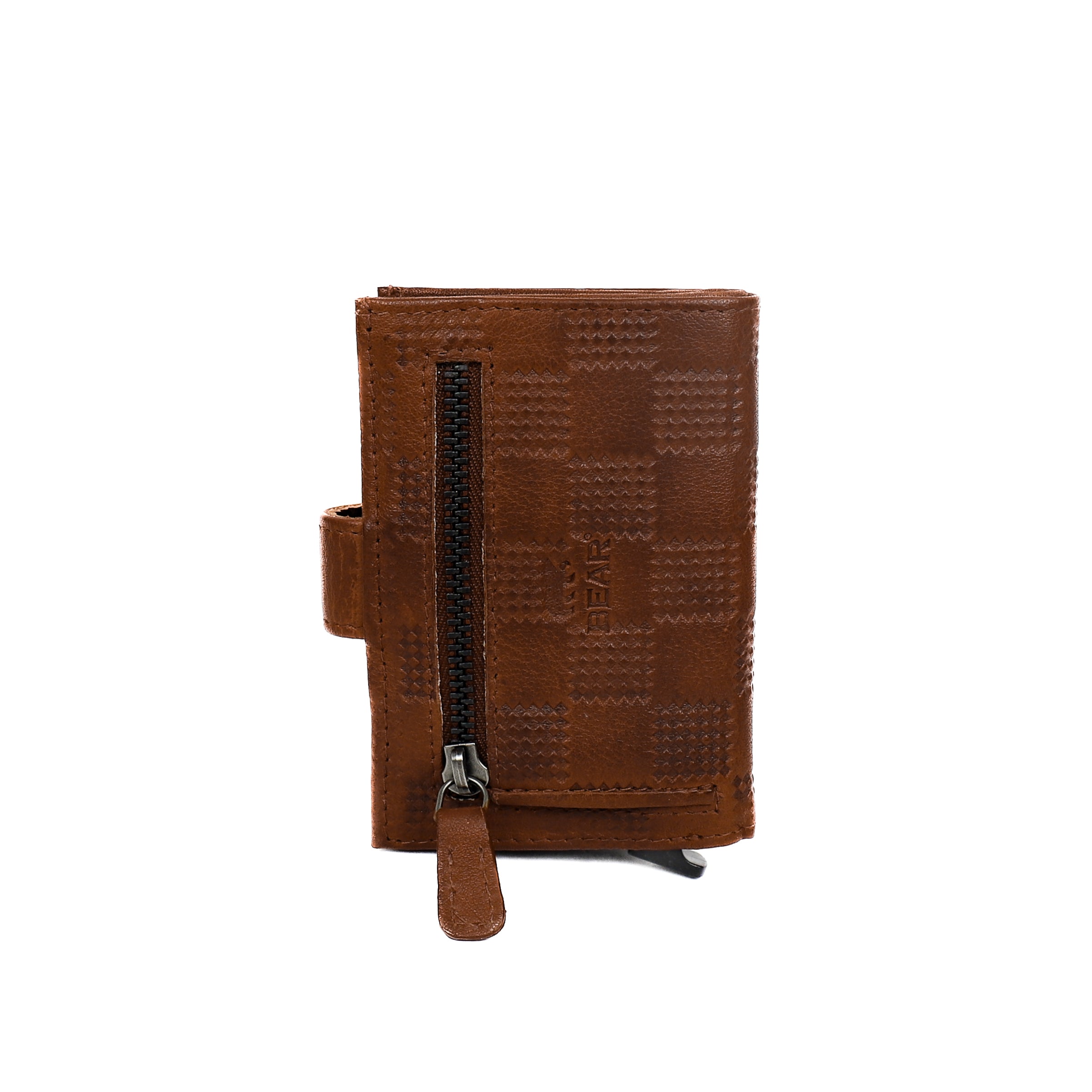 Pasjeshouder 'Elsie' block/cognac Block Cognac