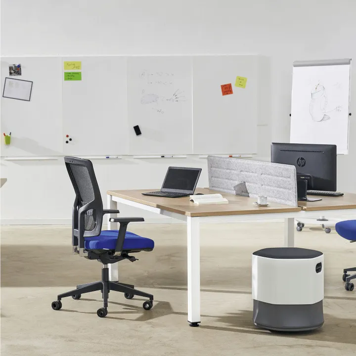 Whiteboard Rocada 100x150 cm hvid magnetisk uden ramme