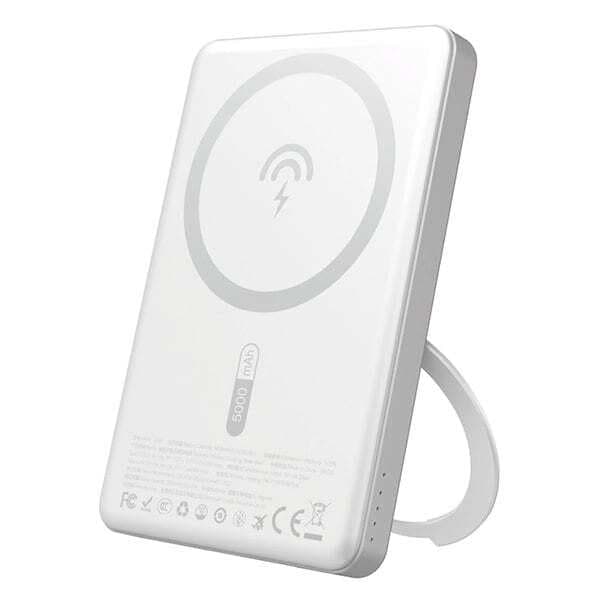 Powerbank 5000mAh med MagSafe og 20W hurtigopladning – Dudao K28S, sølv