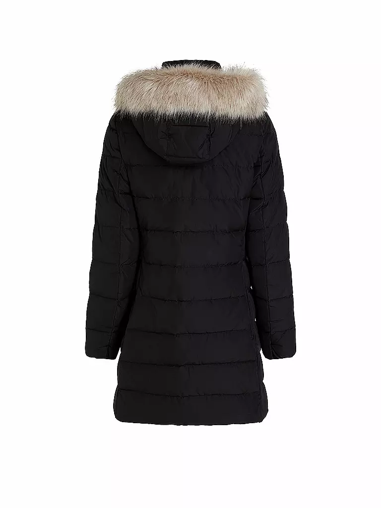 TOMMY HILFIGER Daunensteppmantel schwarz