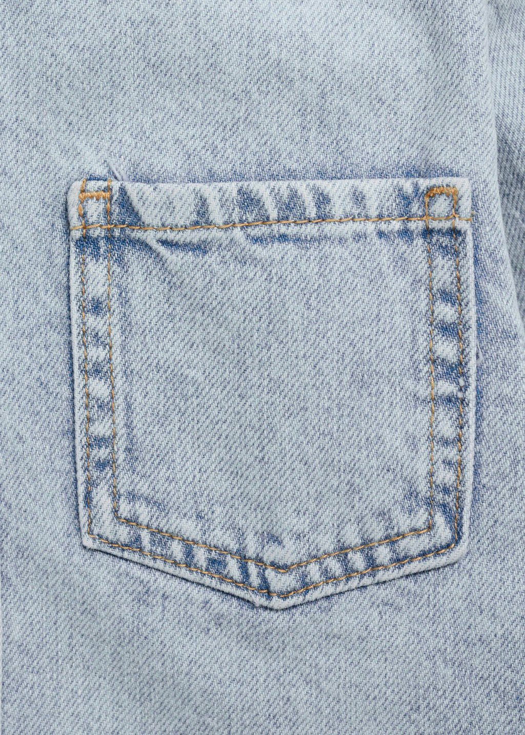 Mango Kids overhemd light blue denim