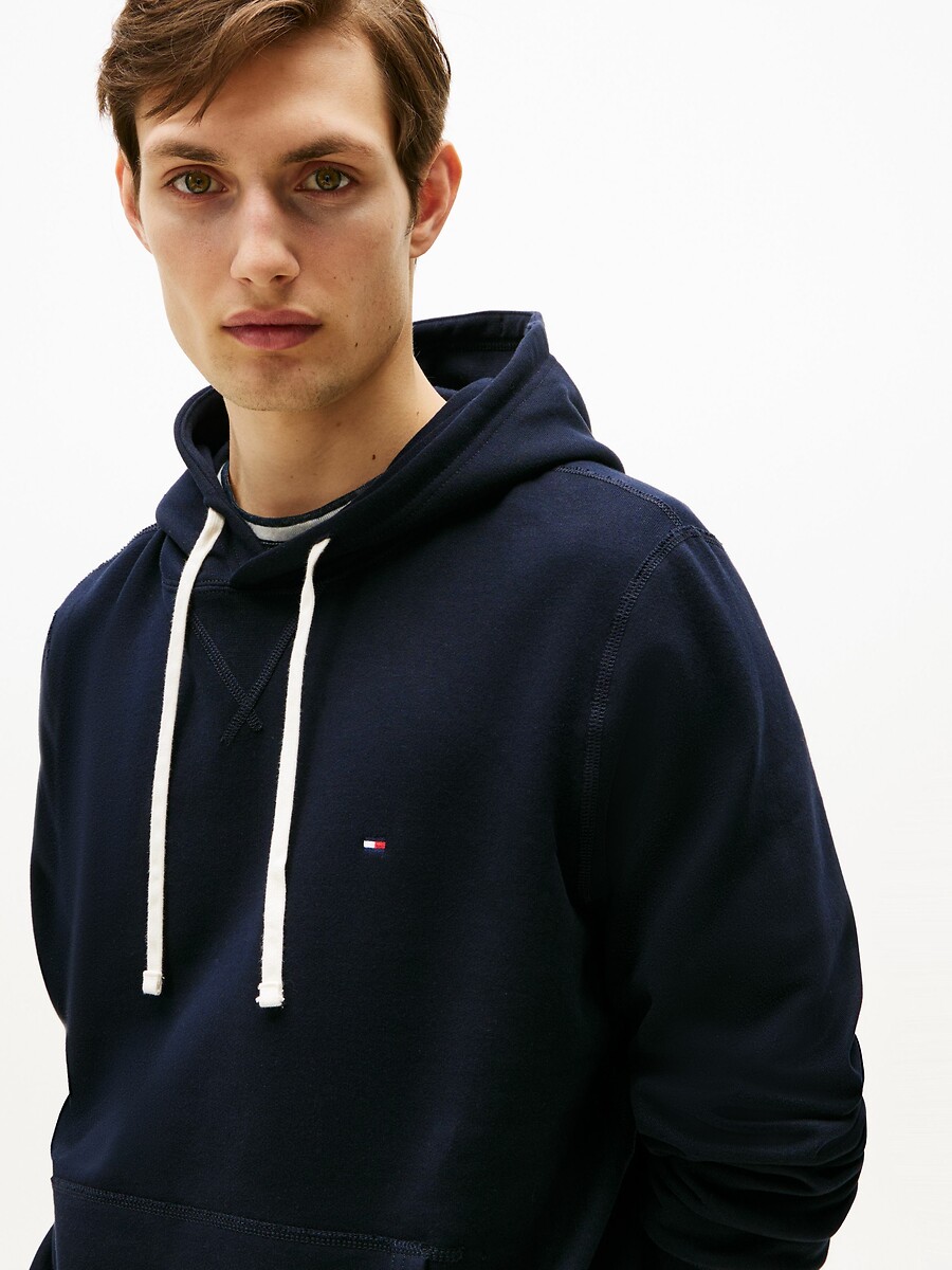 TOMMY HILFIGER<br>Moletom com capuz de gola redonda