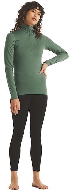 ICEBREAKER - T-SHIRT ML DEMI ZIP OASIS HALPH ZIP W