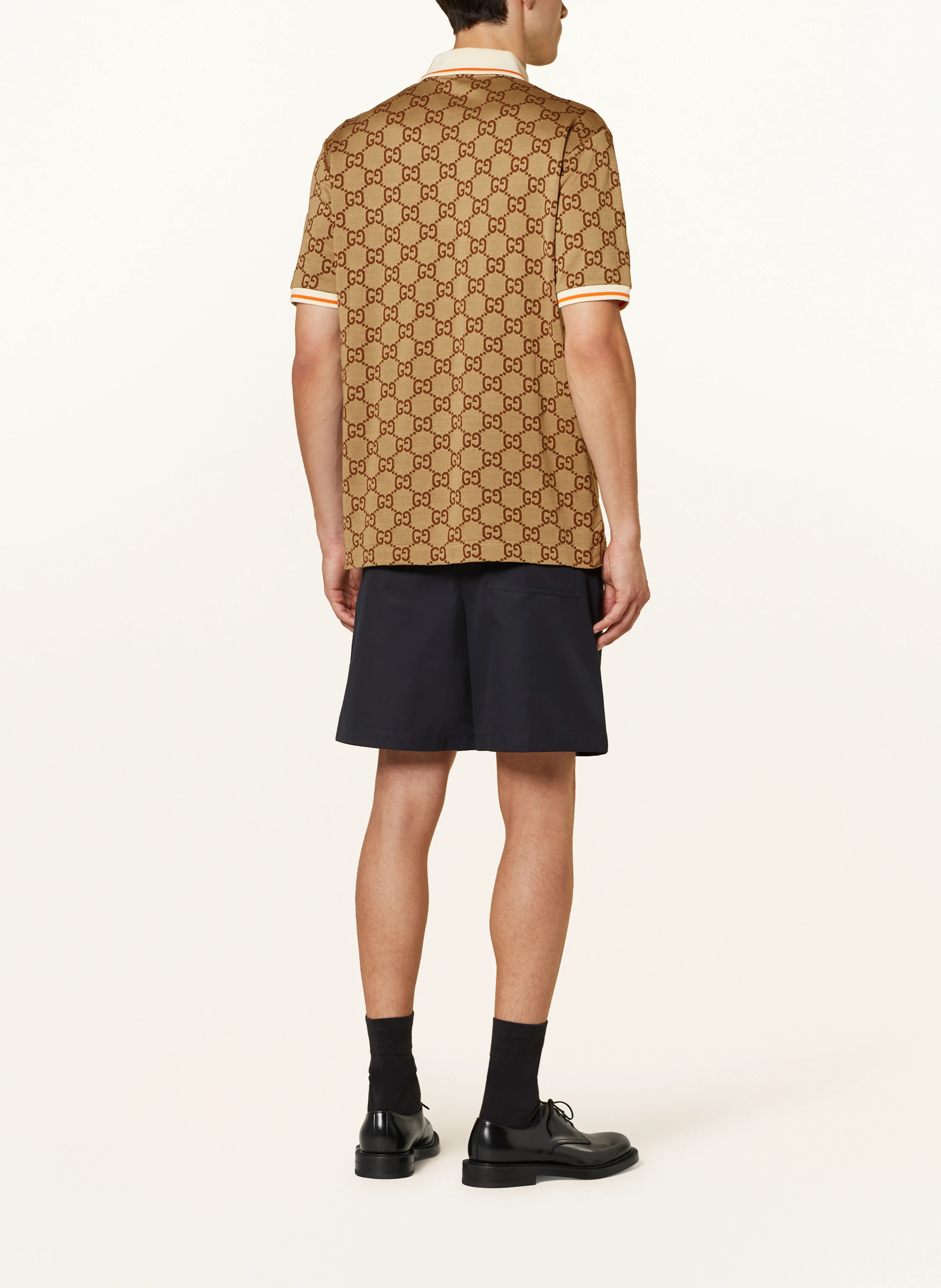 GUCCI Piqué-Poloshirt mit Seide
