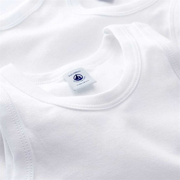 2-Pak Undertrøjer White/Blue Stripes - Petit Bateau