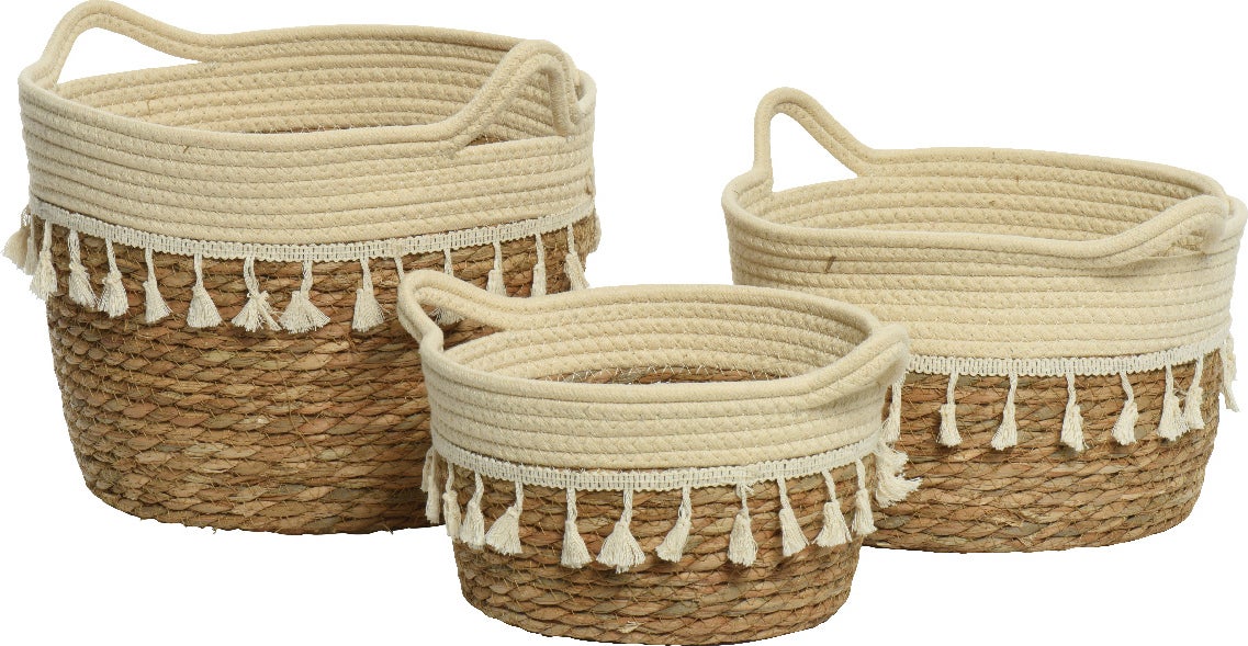 KSD opbergmand Zegra crème D 22 H 14 cm