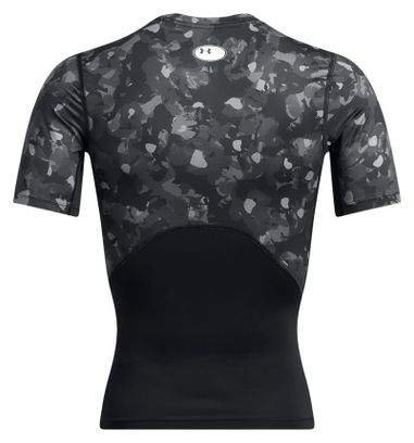 Maillot de compression Under Armour HeatGear Noir/Blanc Homme